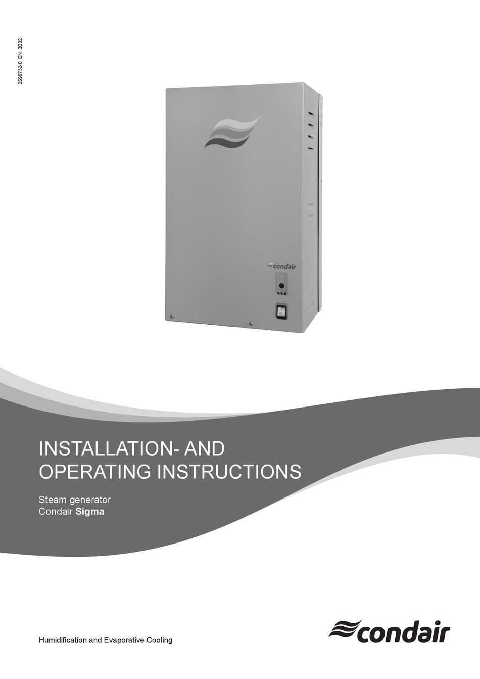 CONDAIR SIGMA INSTALLATION AND OPERATING INSTRUCTIONS MANUAL Pdf