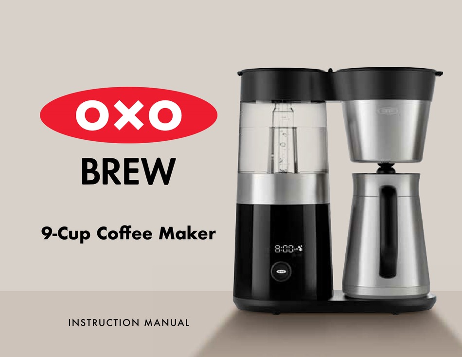 OXO BREW INSTRUCTION MANUAL Pdf 