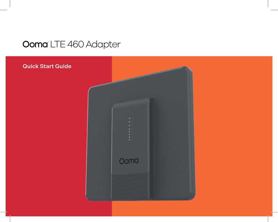 OOMA LTE 460 QUICK START MANUAL Pdf Download ManualsLib