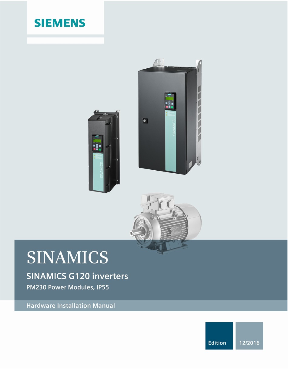 SIEMENS SINAMICS G120 HARDWARE INSTALLATION MANUAL Pdf Download