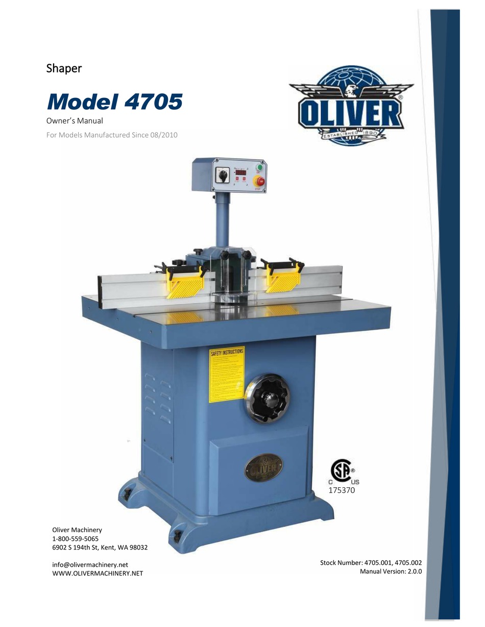 OLIVER 4705 OWNER'S MANUAL Pdf Download ManualsLib