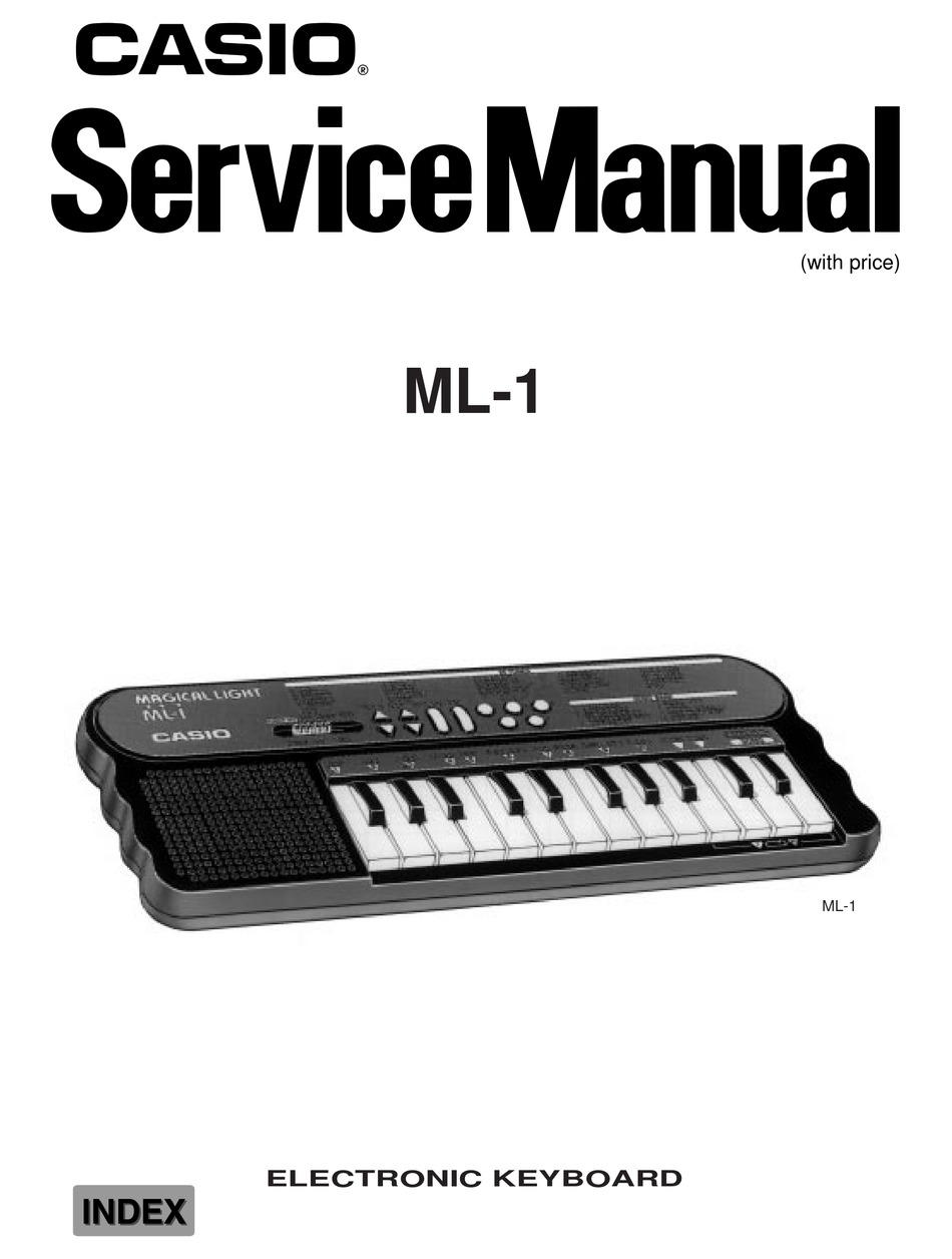 Casio Ml 1 Service Manual Pdf Download Manualslib