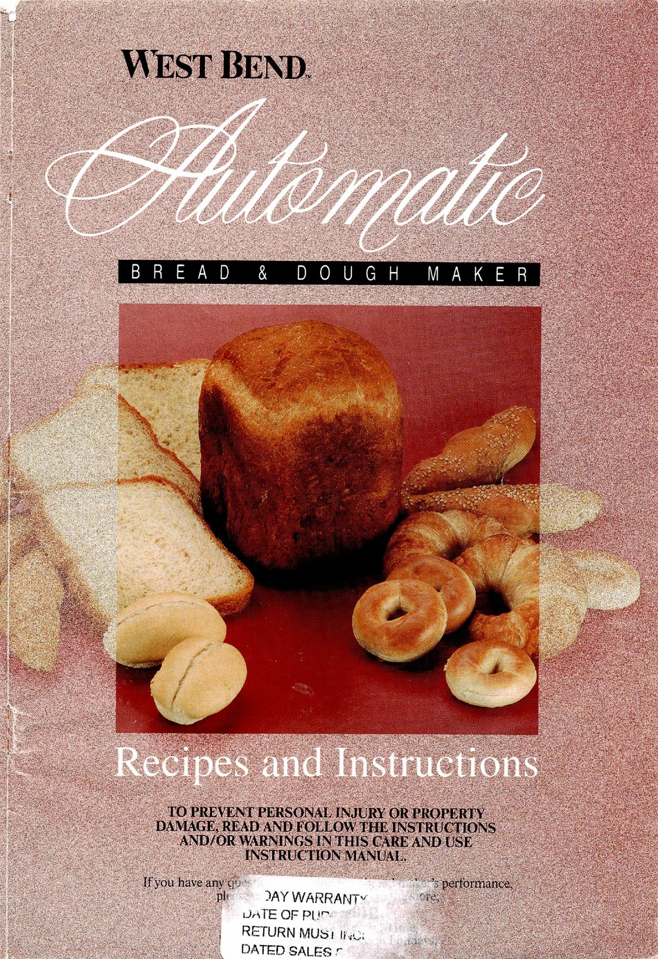 WEST BEND AUTOMATIC RECIPES AND INSTRUCTIONS Pdf Download ManualsLib