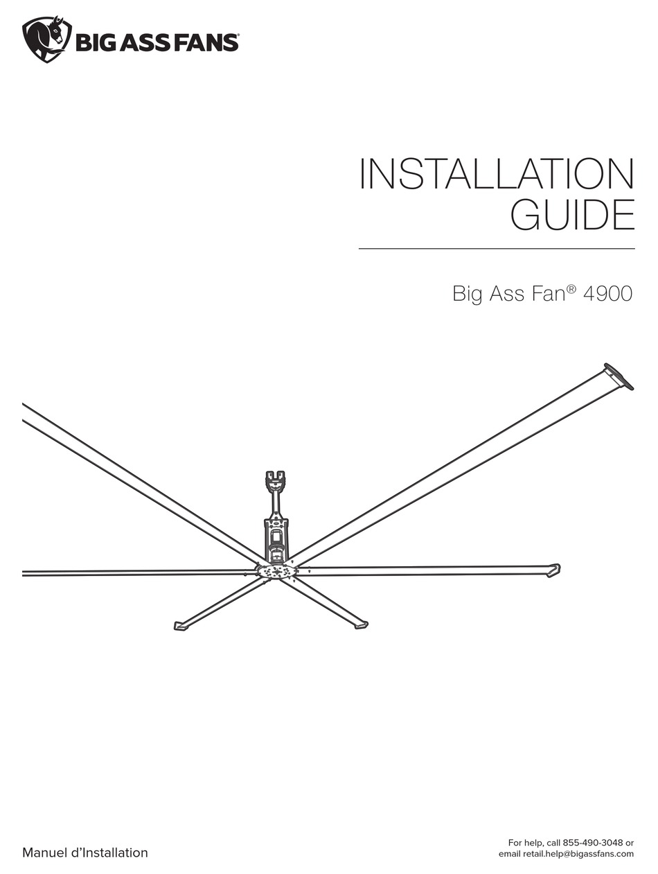 BIG ASS FANS 4900 INSTALLATION MANUAL Pdf Download ManualsLib