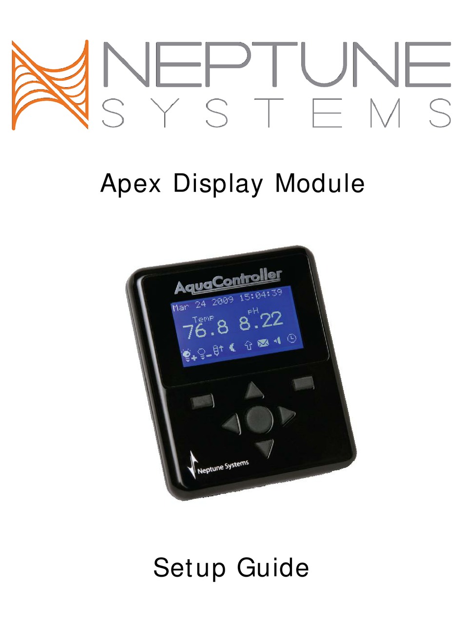 NEPTUNE SYSTEMS AQUACONTROLLER APEX DISPLAY SETUP MANUAL Pdf Download ...