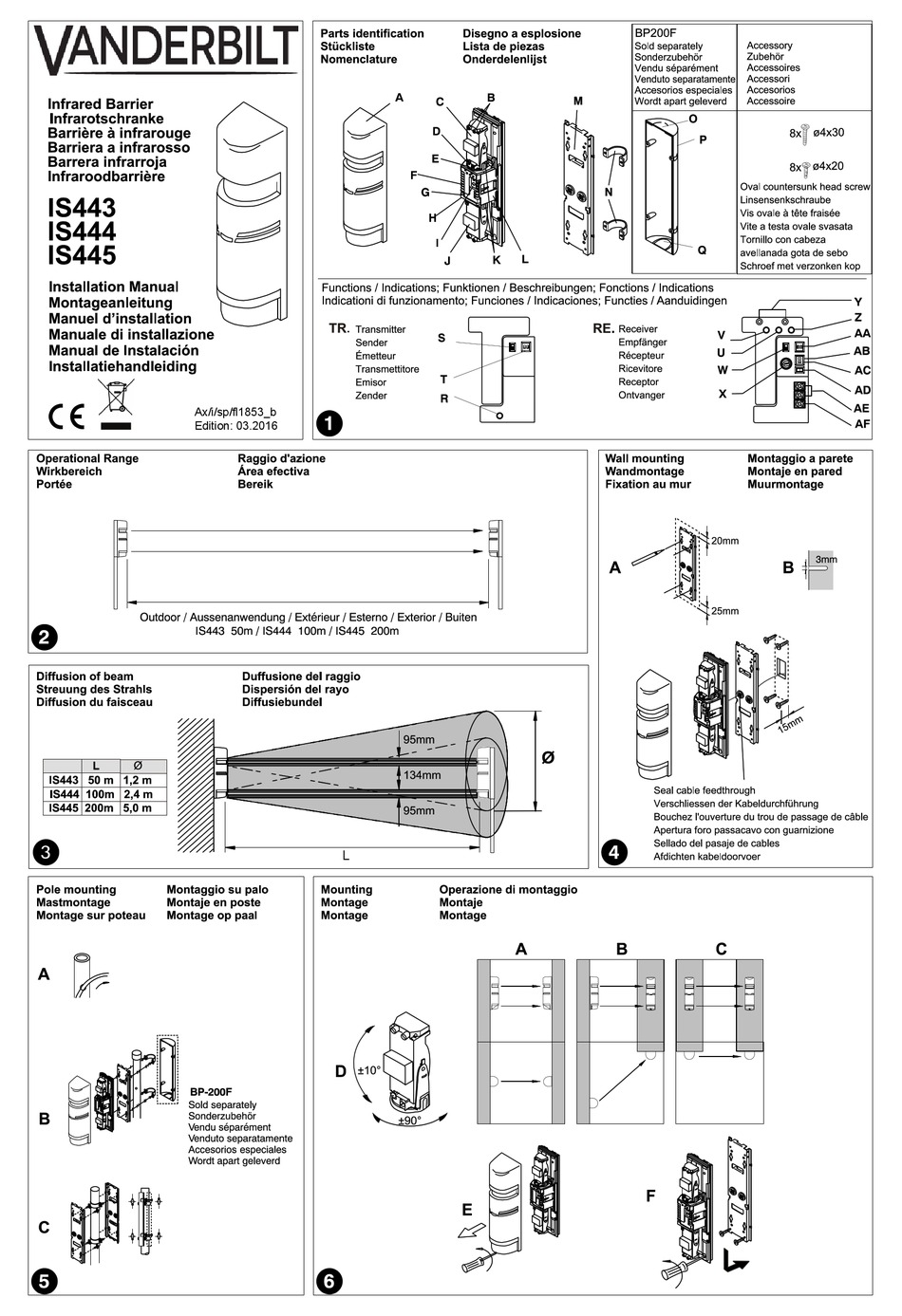 VANDERBILT IS443 INSTALLATION MANUAL Pdf Download ManualsLib