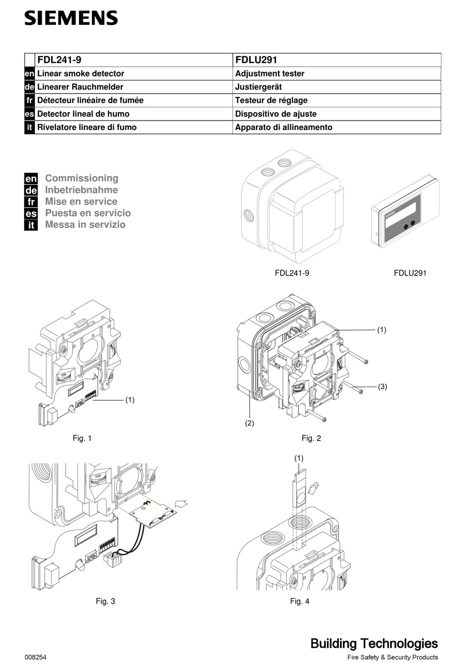 SIEMENS FDL241-9 COMMISSIONING MANUAL Pdf Download | ManualsLib