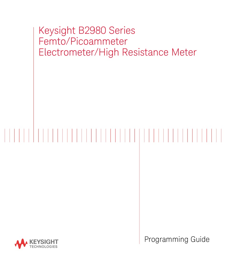 KEYSIGHT B2980 SERIES PROGRAMMING MANUAL Pdf Download ManualsLib