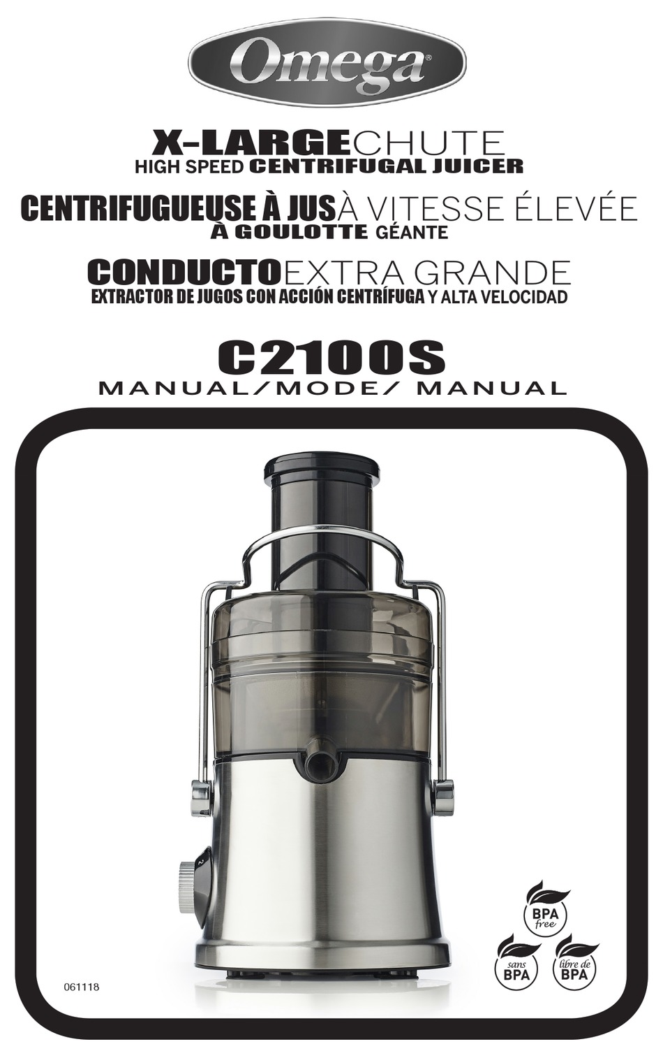 OMEGA XLARGE CHUTE C2100S MANUAL Pdf Download ManualsLib