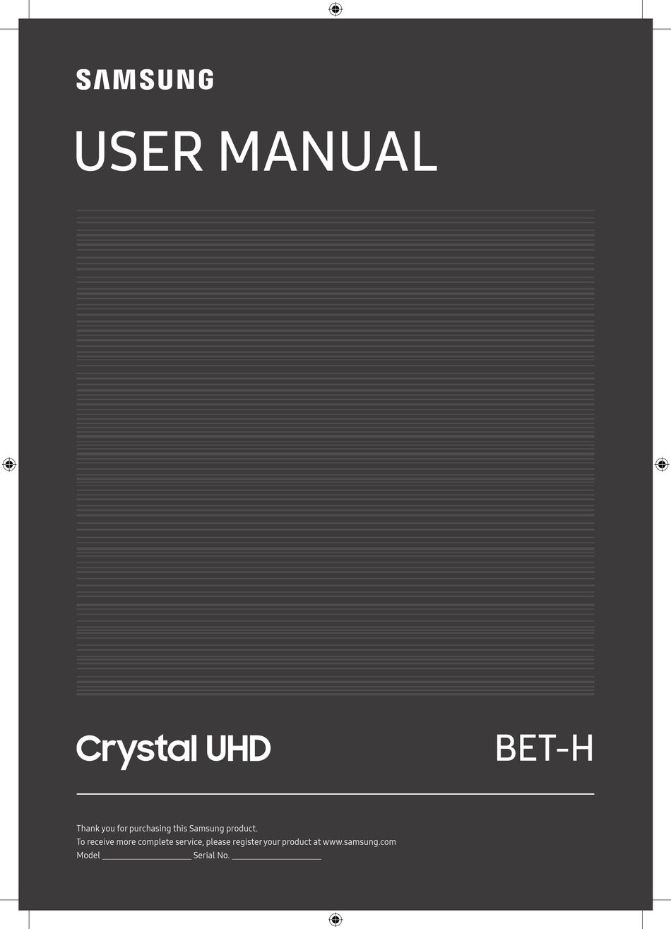 SAMSUNG BET-H SERIES USER MANUAL Pdf Download | ManualsLib