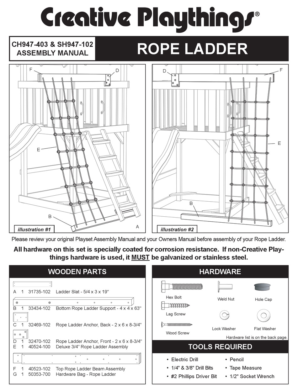CREATIVE PLAYTHINGS CH947403 ASSEMBLY MANUAL Pdf Download ManualsLib