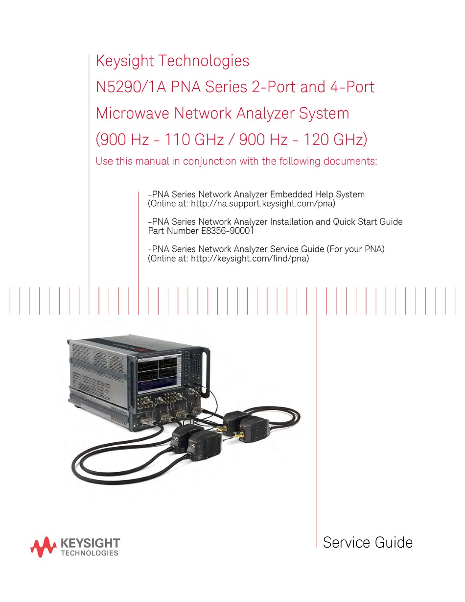 KEYSIGHT TECHNOLOGIES N5290/1A PNA SERIES SERVICE MANUAL Pdf Download