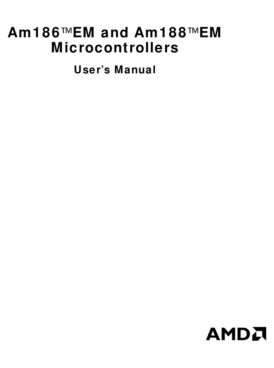 AMD AM186EM USER MANUAL Pdf Download | ManualsLib