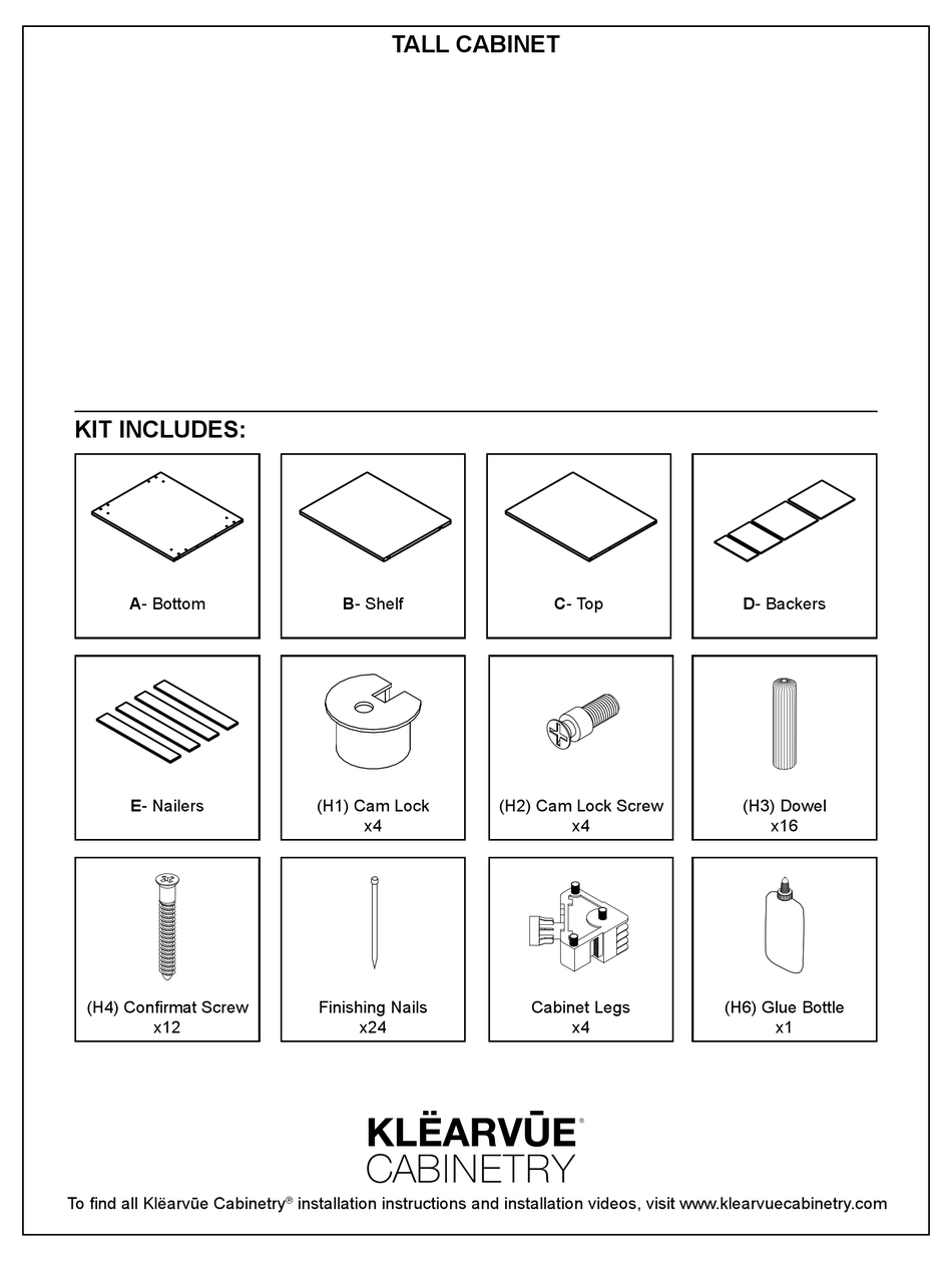 KLËARVUE TALL MANUAL Pdf Download ManualsLib
