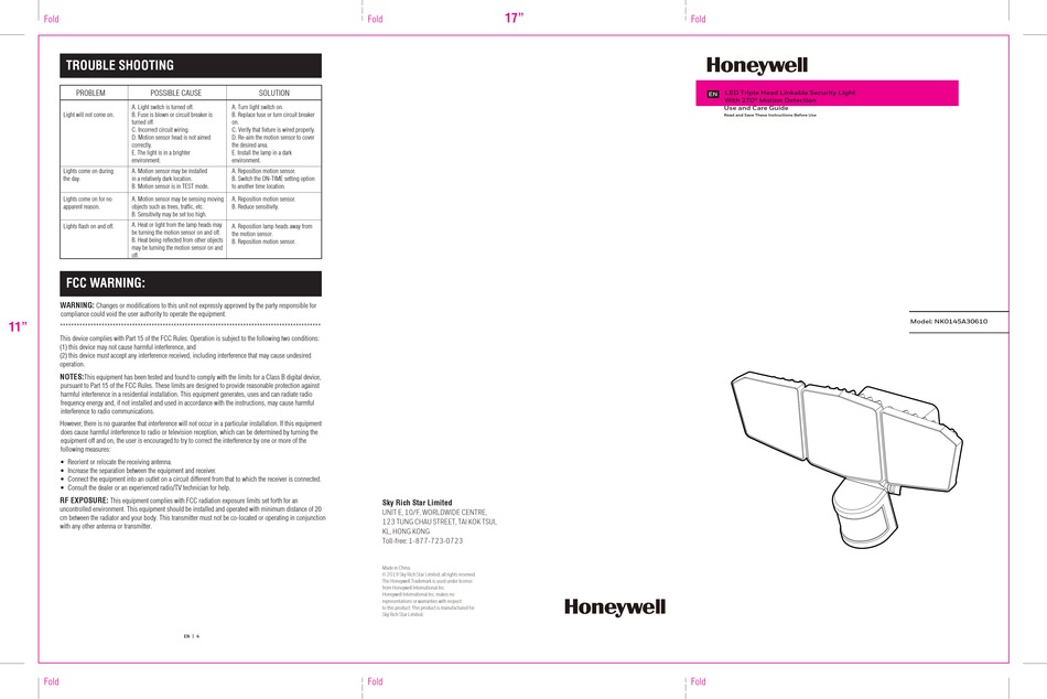 sky rich star limited honeywell