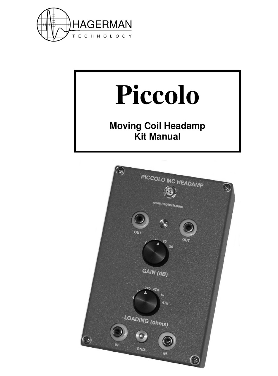 HAGERMAN PICCOLO MANUAL Pdf Download ManualsLib
