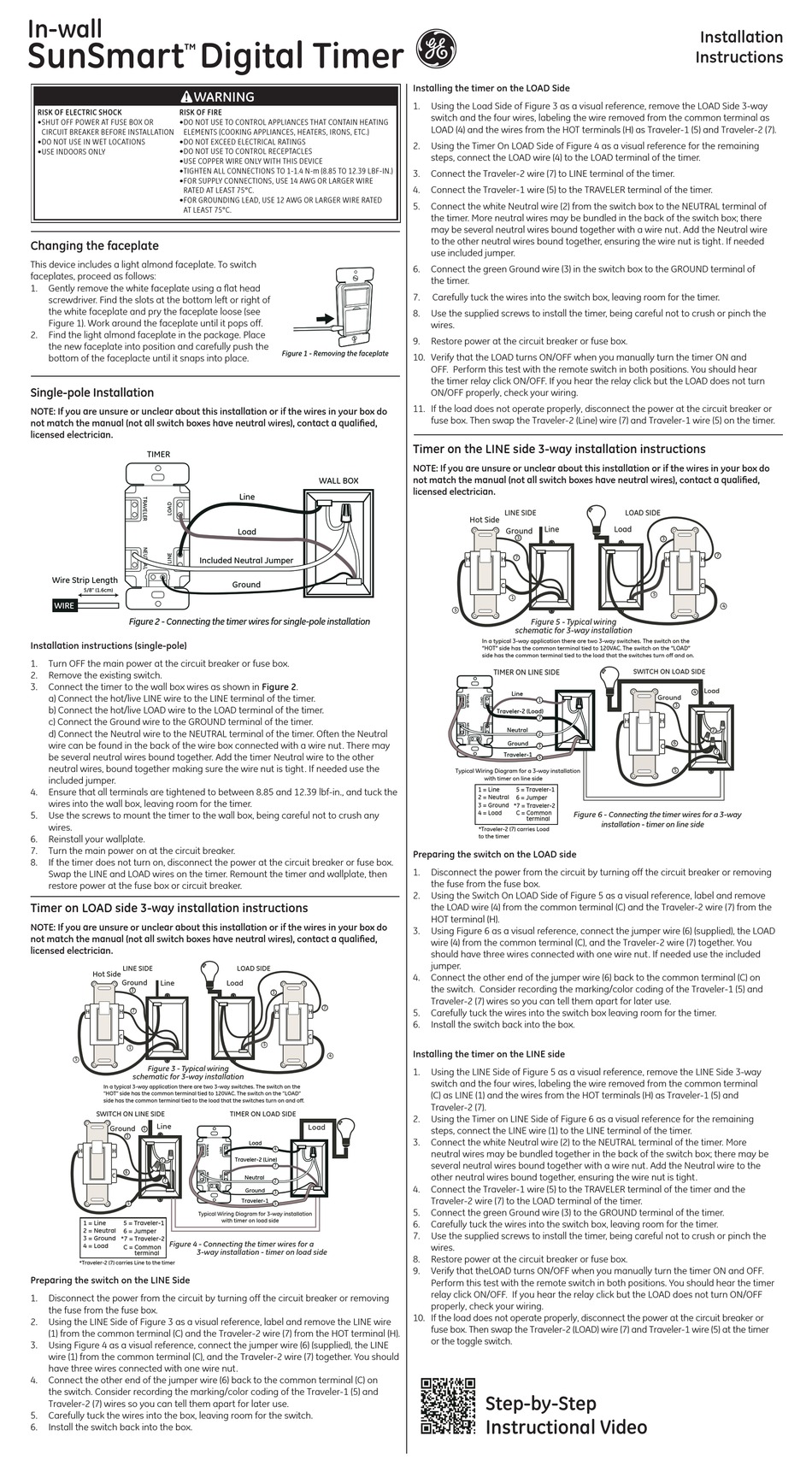 ge sunsmart digital timer 15312 instructions