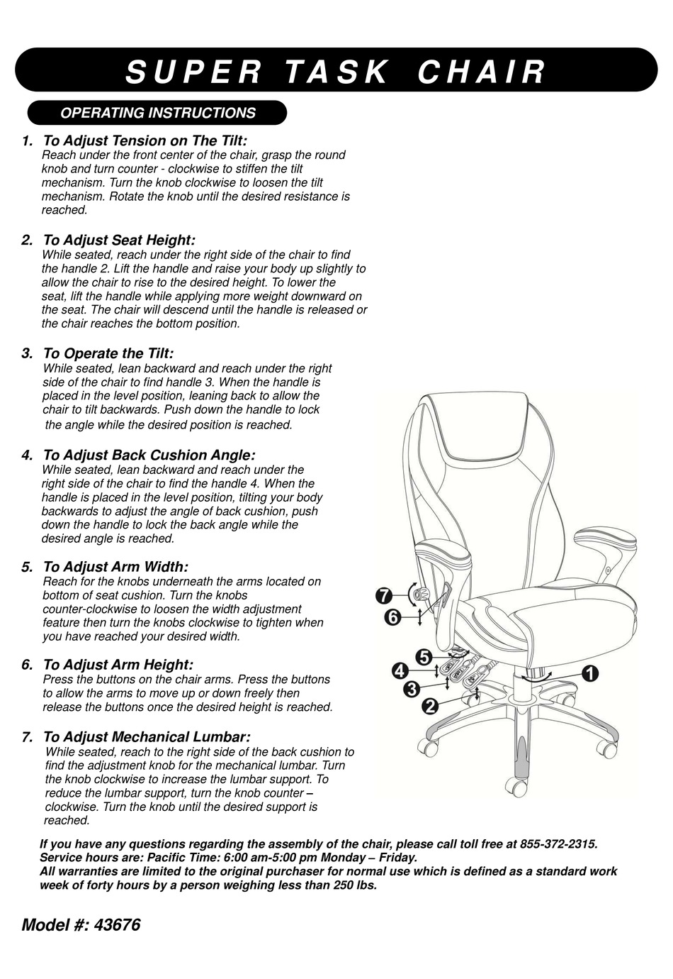 SERTA 43676 OPERATING INSTRUCTIONS Pdf Download ManualsLib