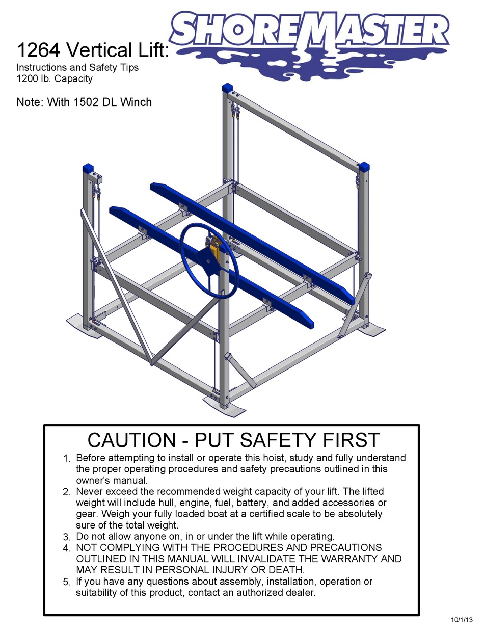 SHOREMASTER 1264 INSTRUCTIONS AND SAFETY TIPS Pdf Download ManualsLib