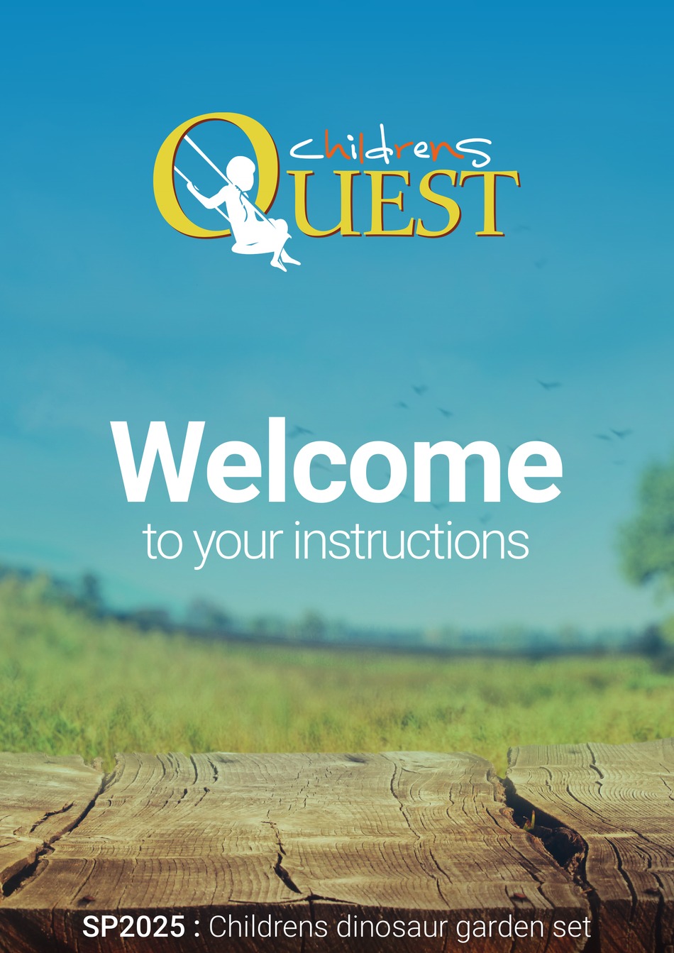 QUEST LEISURE PRODUCTS CHILDRENS DINOSAUR GARDEN SET SP2025