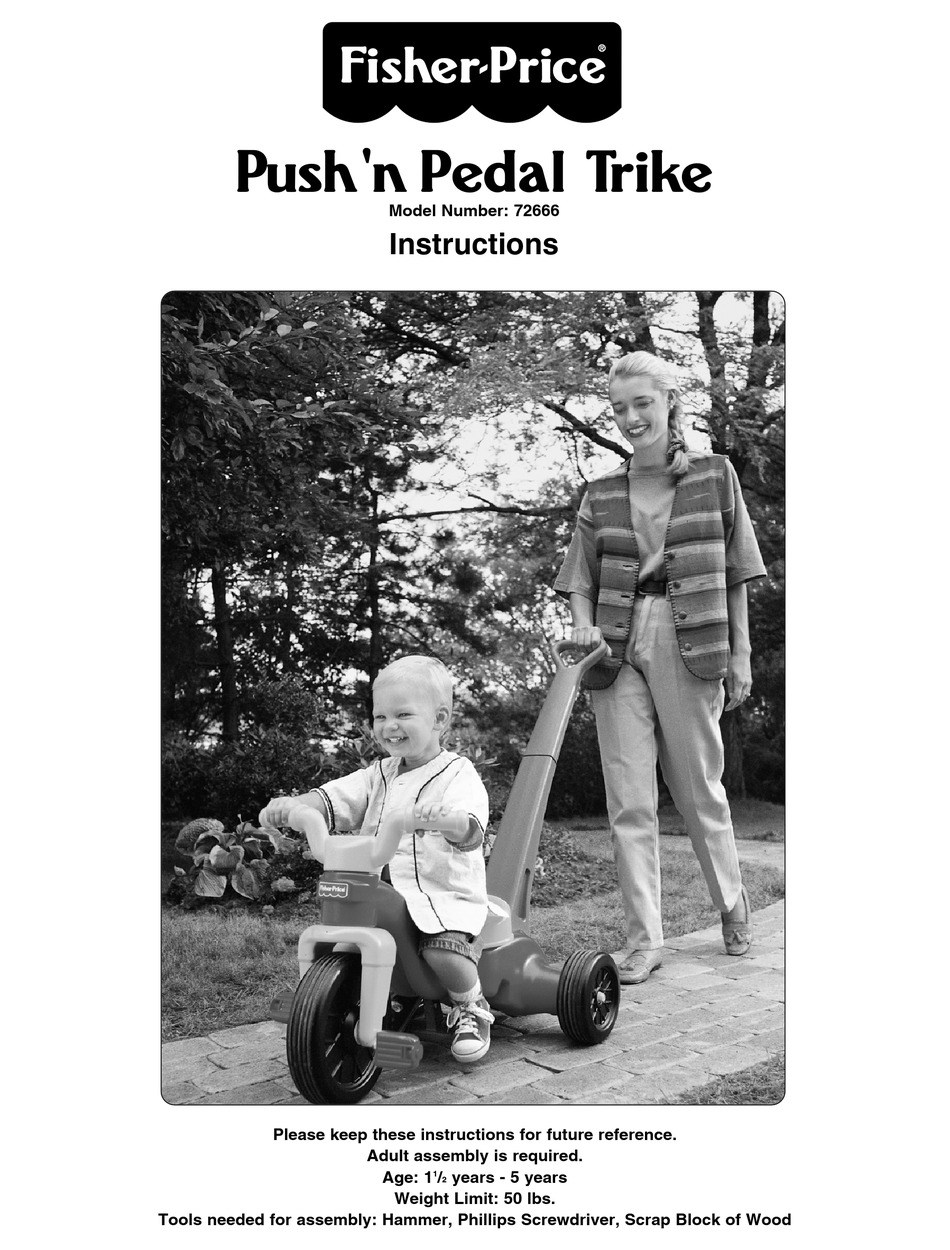 fisher price push trike