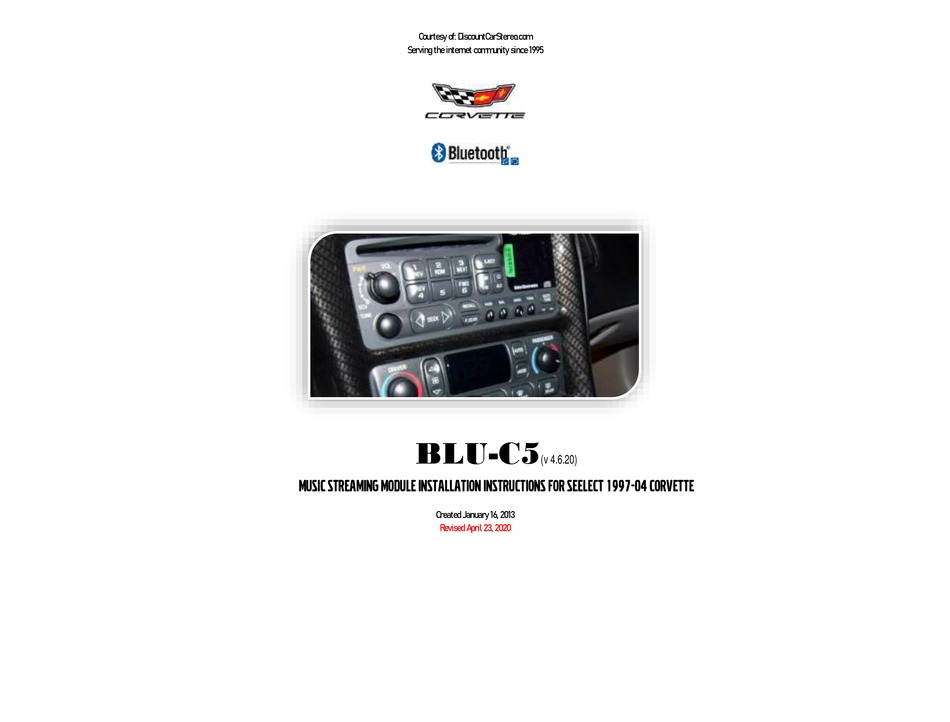 DISCOUNT CAR STEREO BLUC5 INSTALLATION INSTRUCTIONS MANUAL Pdf