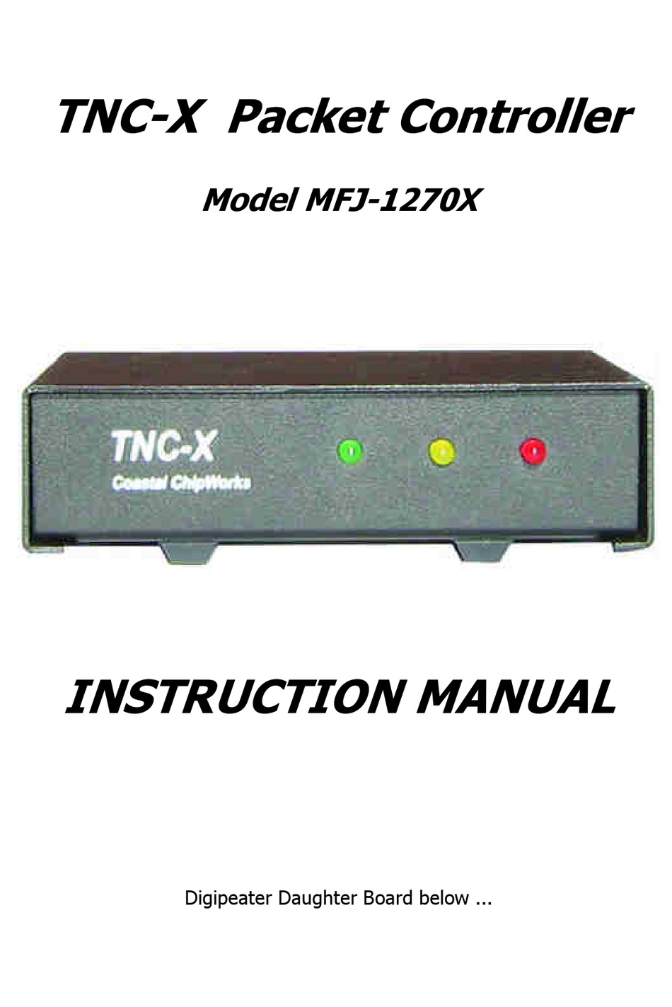 MFJ -1270X INSTRUCTION MANUAL Pdf Download | ManualsLib