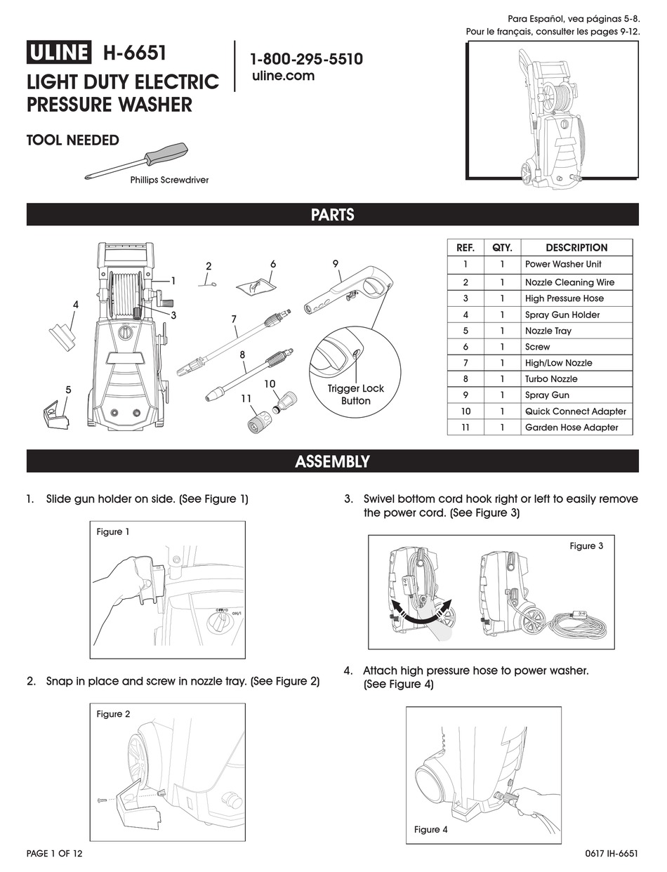 ULINE H6651 MANUAL Pdf Download ManualsLib