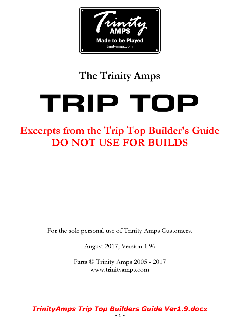 trinity trip top review