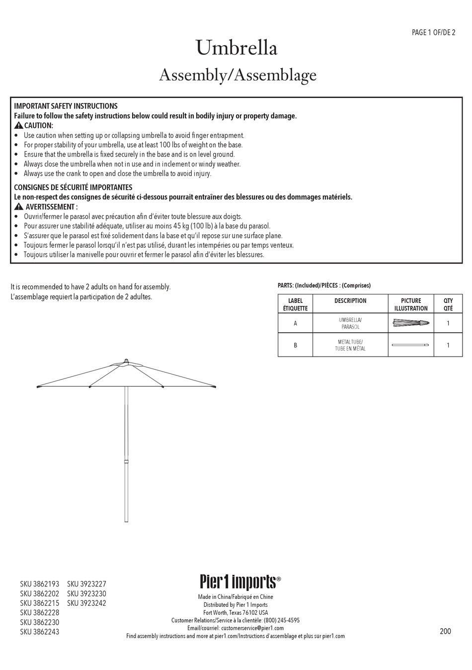 PIER 1 IMPORTS 3862193 ASSEMBLY Pdf Download ManualsLib