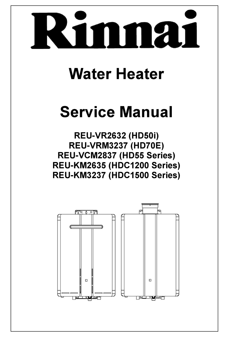 RINNAI HD55 SERIES SERVICE MANUAL Pdf Download ManualsLib
