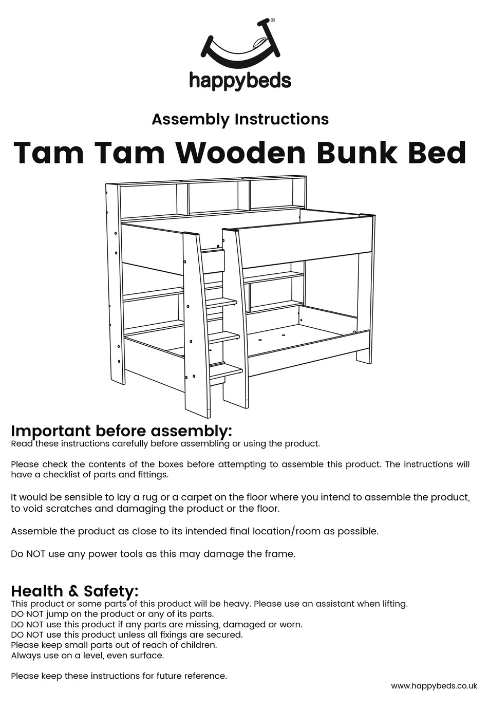 Parisot Tam 2344lisu Assembly, Bunk Bed Assembly Instructions Pdf