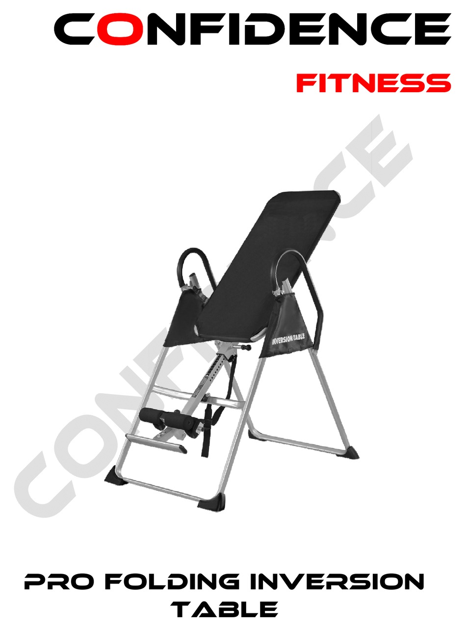 CONFIDENCE FITNESS PRO FOLDING INVERSION TABLE MANUAL Pdf Download