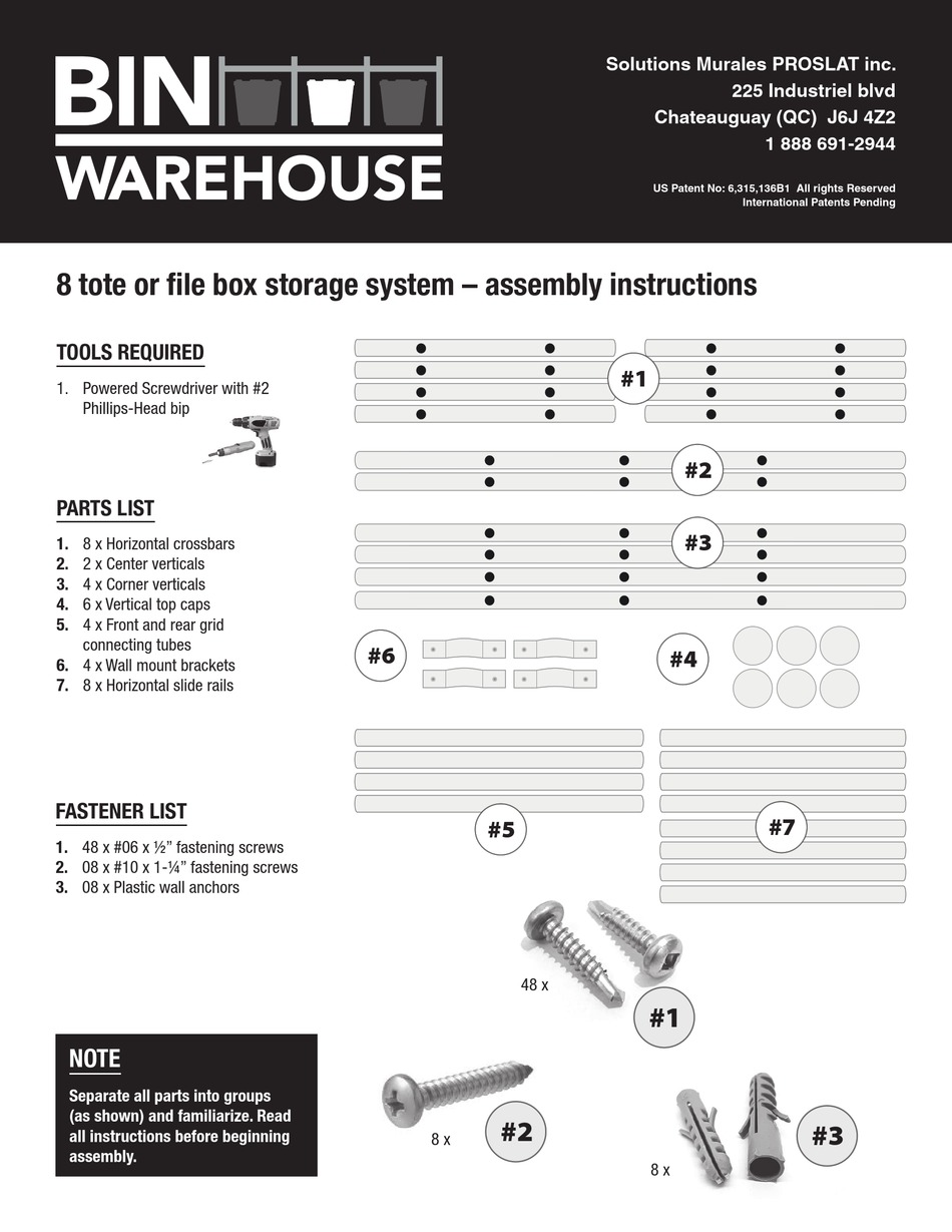 BIN WAREHOUSE DFAE2MBFBW0618 ASSEMBLY INSTRUCTIONS Pdf Download
