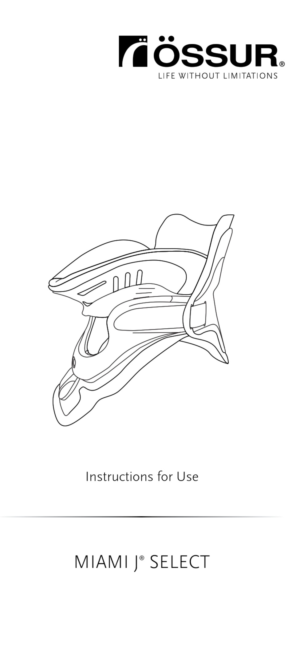 Ossur Miami J Select Instructions For Use Manual Pdf Download Manualslib
