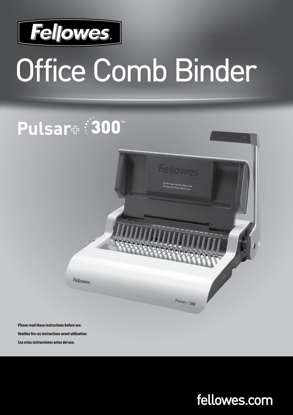 FELLOWES PULSAR+ 300 MANUAL Pdf Download ManualsLib