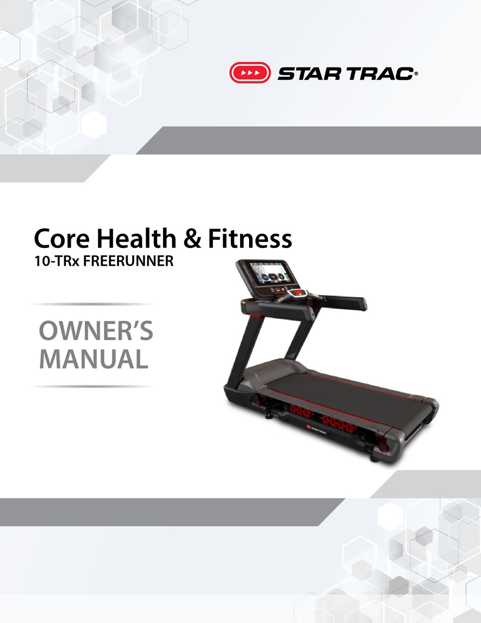 Maintenance Mode StarTrac FREERUNNER 10 TRx Owner s Manual Page