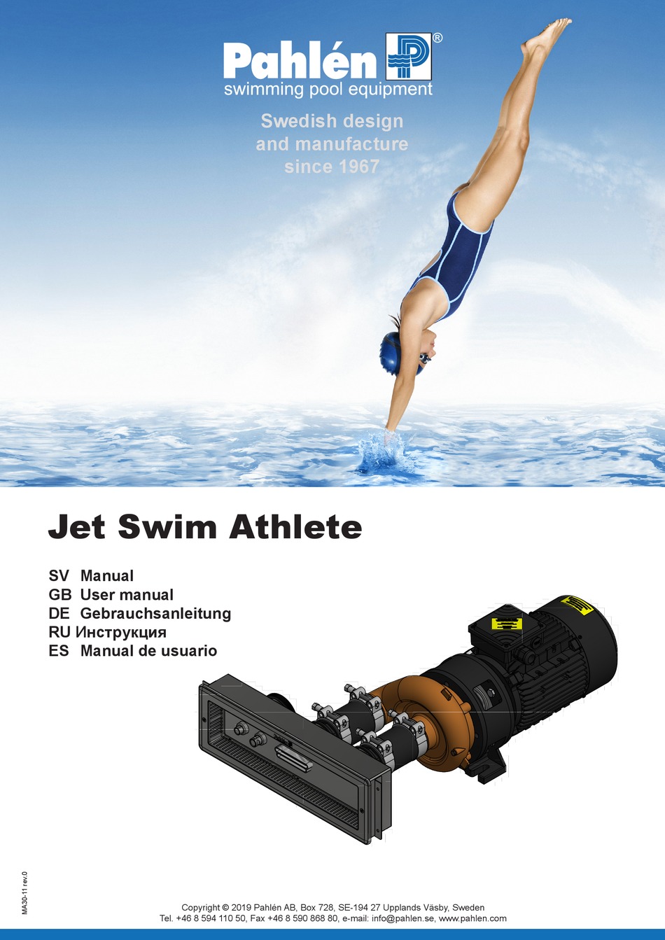 PAHLEN JET SWIM ATHLETE USER MANUAL Pdf Download ManualsLib