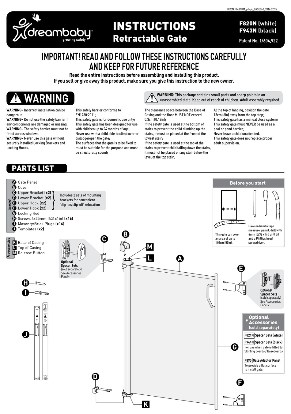 DREAMBABY F820N INSTRUCTIONS Pdf Download ManualsLib