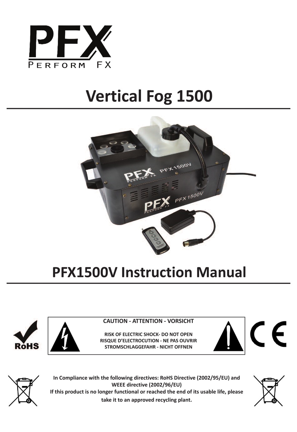 Lite Fx Fog Machine 1741 Manual