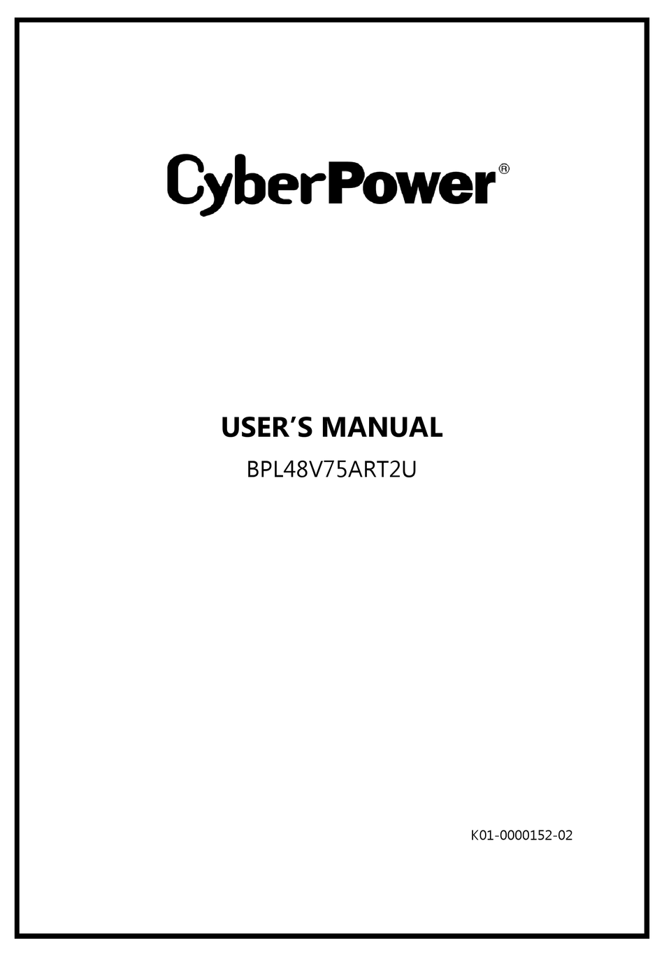 cyberpower-bpl48v75art2u-user-manual-pdf-download-manualslib