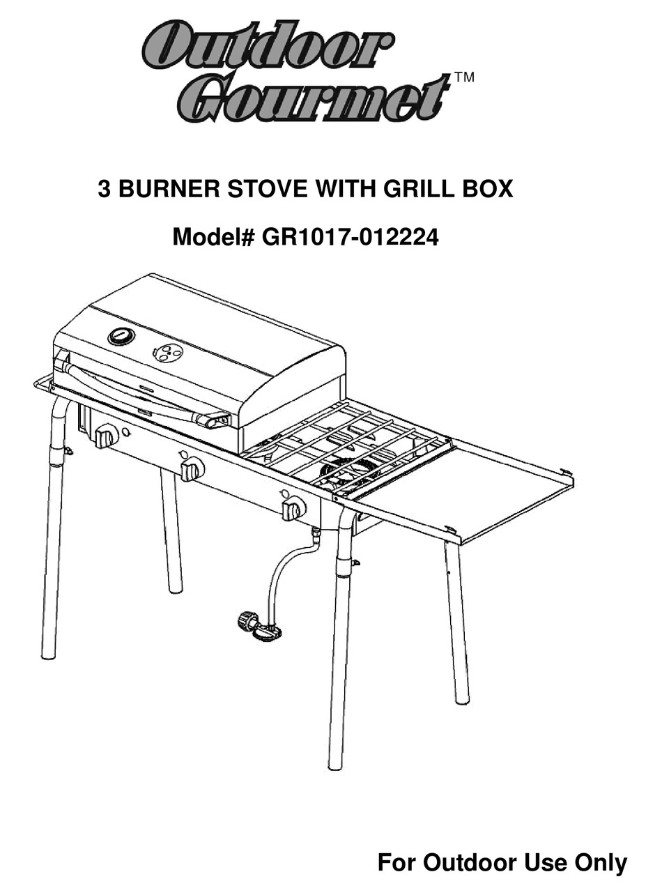 OUTDOOR GOURMET GR1017012224 INSTRUCTION MANUAL Pdf Download ManualsLib