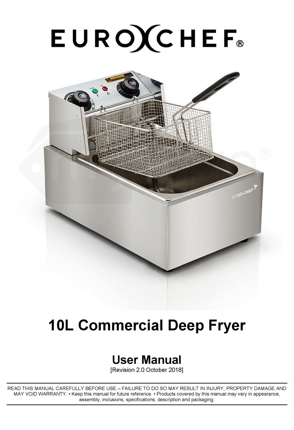 EUROCHEF FRYER1TANK USER MANUAL Pdf Download ManualsLib