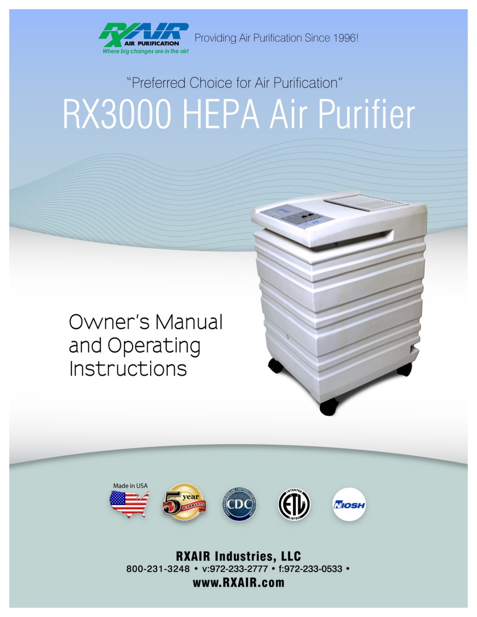 Rx3000 air deals purifier