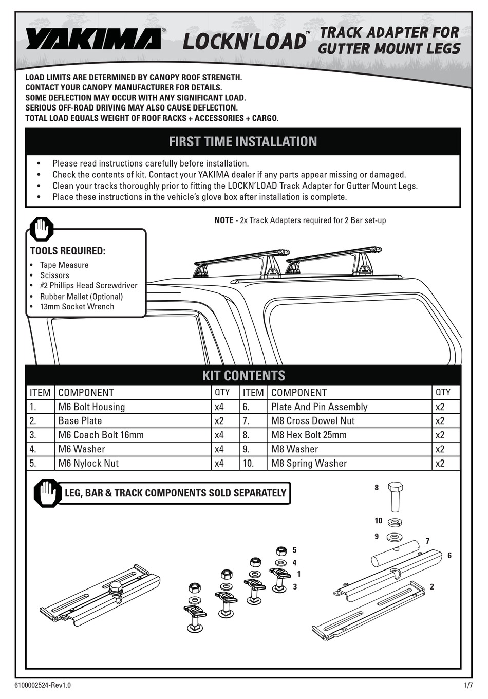 YAKIMA LOCKN’LOAD MANUAL Pdf Download ManualsLib