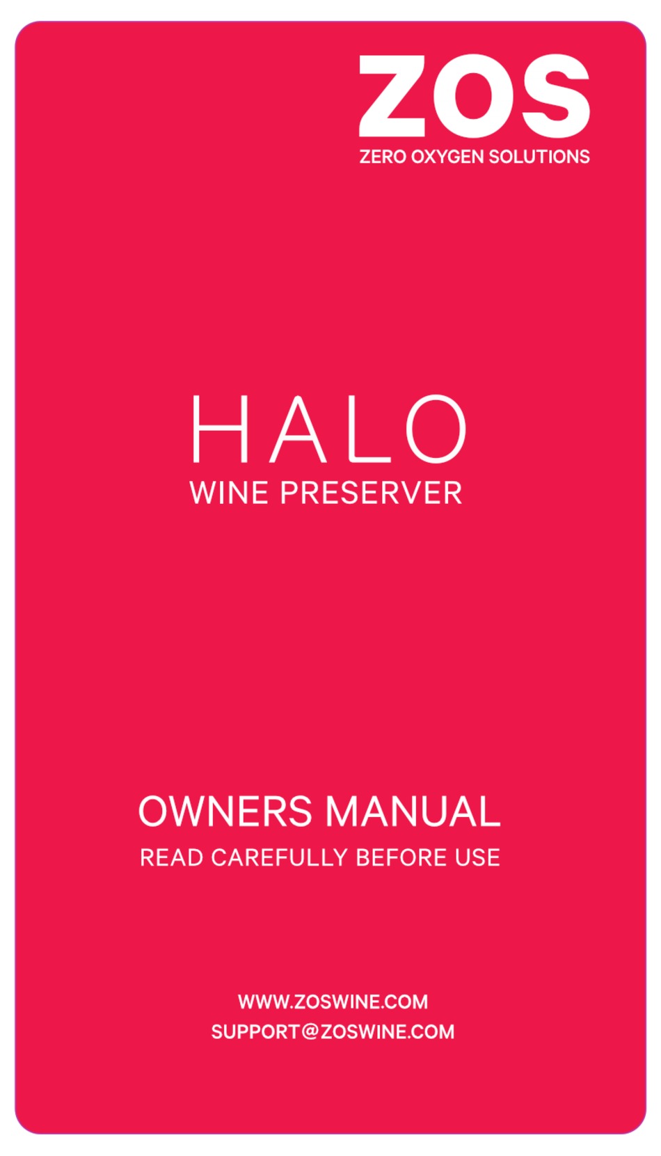 ZOS HALO OWNER'S MANUAL Pdf Download ManualsLib