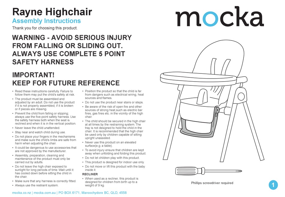 Mocka jenson high discount chair