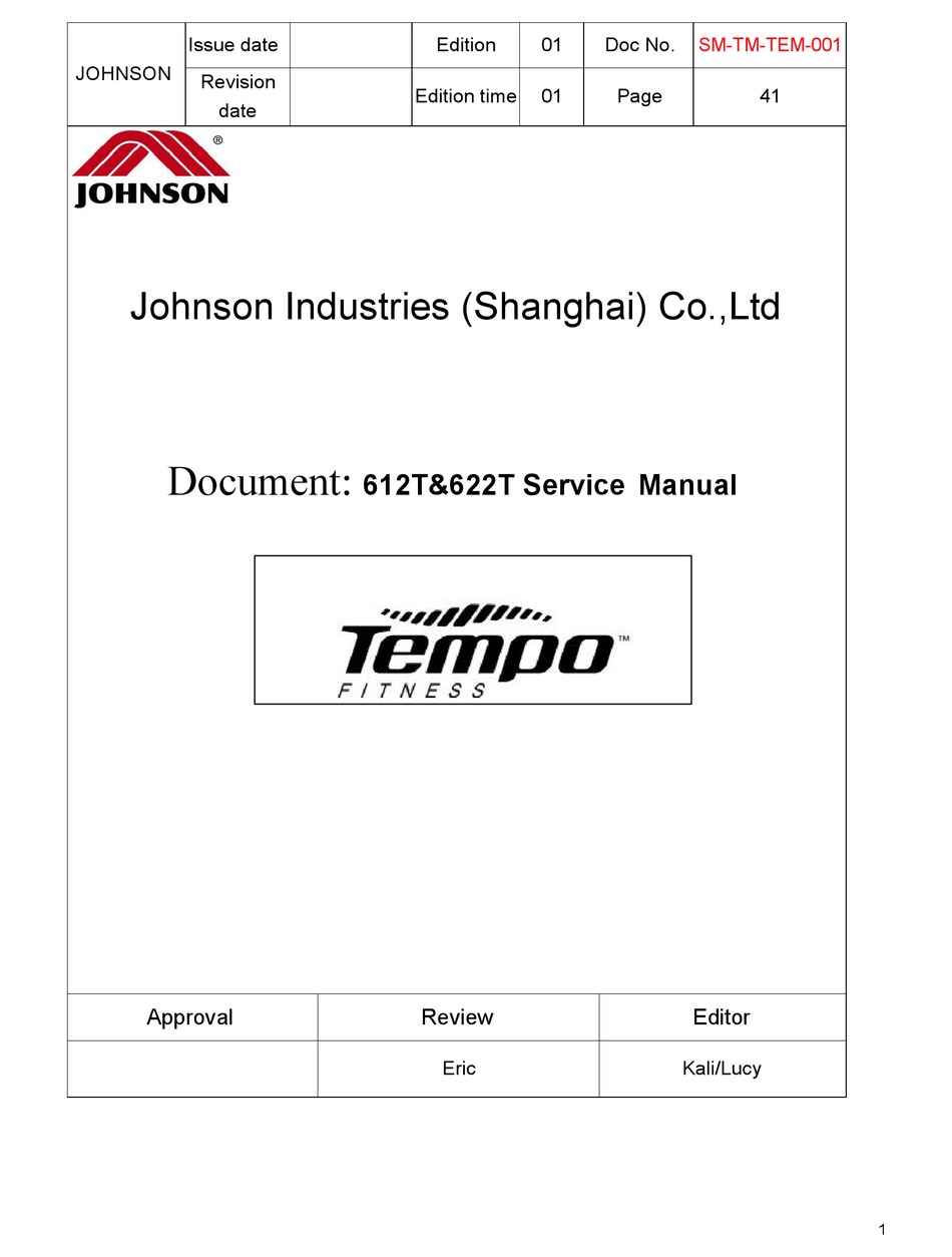 tempo fitness 632t manual