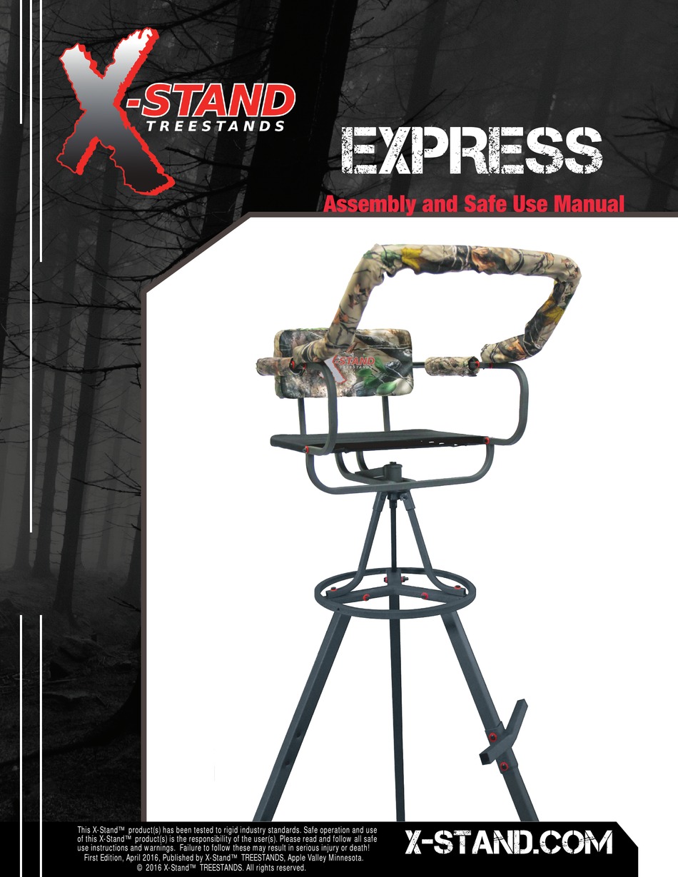 XSTAND EXPRESS XSTP725 USAGE INSTRUCTIONS AND WARNINGS Pdf Download