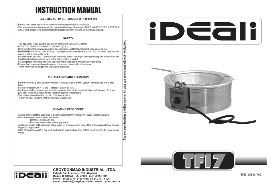 IDEALI TFI7 SERIES INSTRUCTION MANUAL Pdf Download ManualsLib